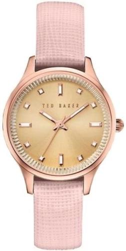 Ted Baker Damklocka 10030743 Zoe Roséguldstonad/Läder Ø32 mm