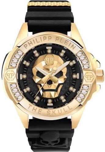 Philipp Plein PWNAA0122 The Skull Svart/Gummi Ø41 mm