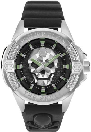 Philipp Plein Herrklocka PWAAA0321 The Skull Svart/Läder Ø44 mm