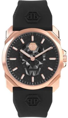 Philipp Plein Herrklocka PWLAA0222 The Skull Svart/Gummi Ø40 mm