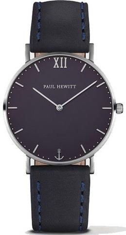 Paul Hewitt Damklocka PHSASSTB11S Classic Svart/Läder Ø39 mm