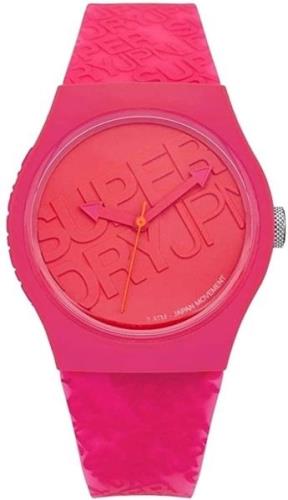 Superdry Damklocka SYL169P Classic Roséguldstonad/Gummi Ø38 mm