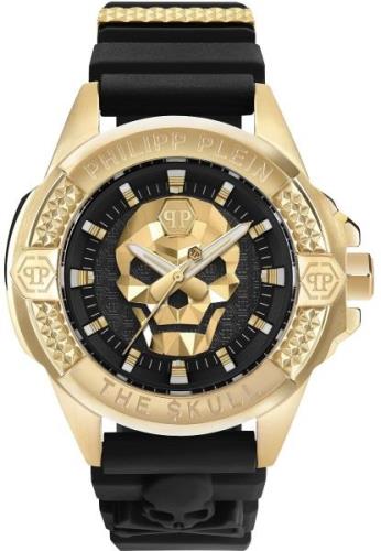 Philipp Plein Herrklocka PWAAA0221 The Skull Svart/Gummi Ø44 mm