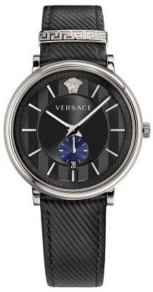 Versace Herrklocka VEBQ00918 V Circle Svart/Läder Ø42 mm