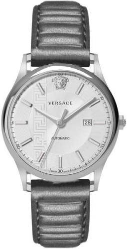 Versace Herrklocka V18010017 Silverfärgad/Läder Ø44 mm