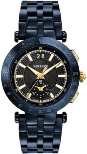 Versace Herrklocka VAH050016 V Race Blå/Stål Ø43 mm