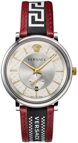 Versace Herrklocka VEBQ01319 V Circle Grå/Textil Ø42 mm