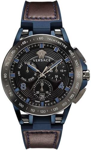 Versace Herrklocka VERB00218 Sport Tech Svart/Gummi Ø45 mm