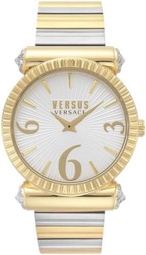 Versus by Versace Damklocka VSP1V0919 Republique Vit/Gulguldtonat