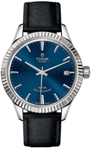 Tudor 12310-0027 Style Blå/Läder Ø34 mm