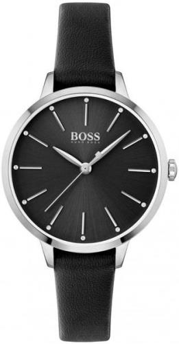 Hugo Boss Damklocka 1502609 Symphony Svart/Läder Ø38 mm