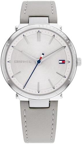 Tommy Hilfiger Damklocka 1782410 Zoey Silverfärgad/Läder Ø34 mm