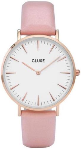 Cluse Damklocka CW0101201012 La Boheme Vit/Läder Ø38 mm