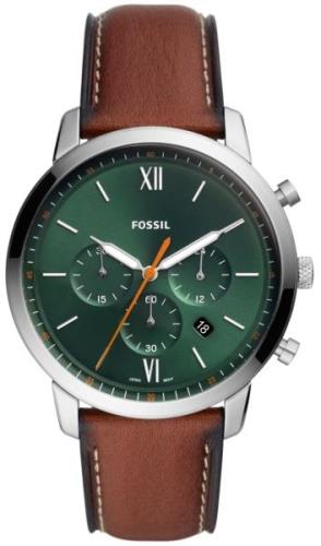 Fossil Herrklocka FS5902 Neutra Minimalist Grön/Läder Ø44 mm