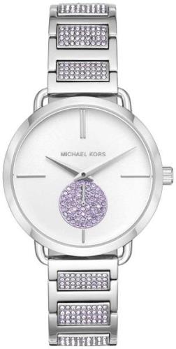 Michael Kors Portia Damklocka MK3842 Vit/Stål Ø37 mm