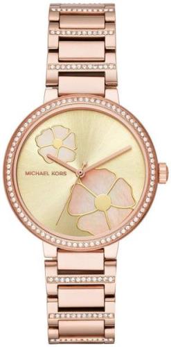 Michael Kors Courtney Damklocka MK3836 Gulguldstonad/Roséguldstonat