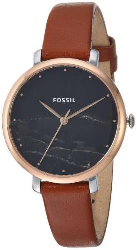 Fossil Jacqueline Damklocka ES4378 Svart/Läder Ø36 mm