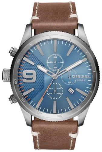 Diesel Chronograph Herrklocka DZ4443 Blå/Läder Ø50 mm