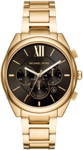 Michael Kors Janelle Damklocka MK7107 Svart/Gulguldtonat stål Ø36 mm