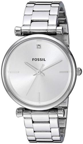 Fossil Carlie Damklocka ES4440 Silverfärgad/Stål Ø35 mm