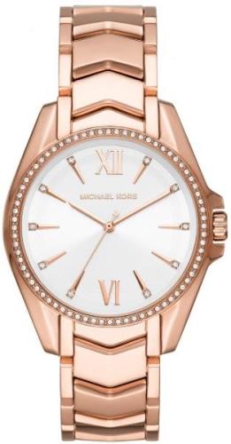 Michael Kors Whitney Damklocka MK6694 Vit/Roséguldstonat stål Ø38