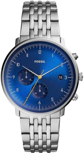 Fossil Chase Timer Herrklocka FS5542 Blå/Stål Ø42 mm