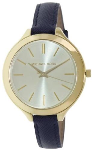 Michael Kors Runway Damklocka MK2285 Silverfärgad/Läder Ø41 mm