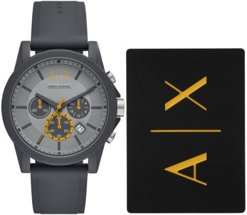 Armani Exchange Outerbanks Herrklocka AX7123 Grå/Gummi Ø44 mm