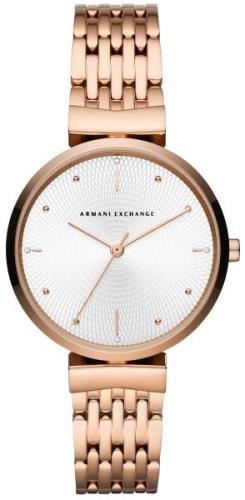 Armani Exchange Zoe Damklocka AX5901 Silverfärgad/Roséguldstonat