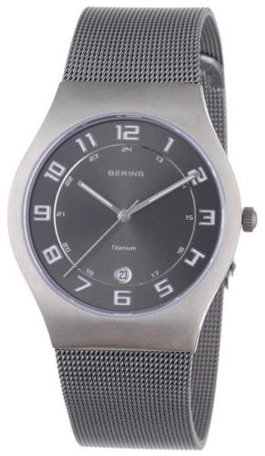 Bering Titanium Herrklocka 11937-077 Grå/Titan Ø37 mm