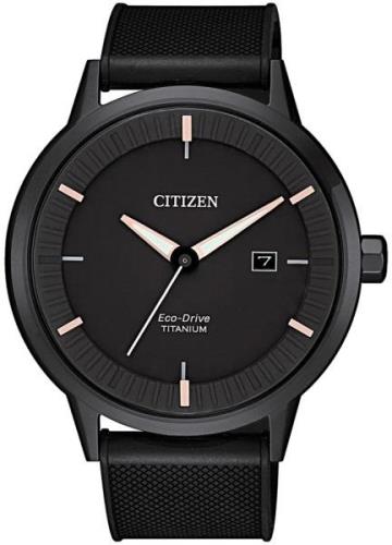 Citizen Titanium Herrklocka BM7425-11H Svart/Gummi Ø41 mm