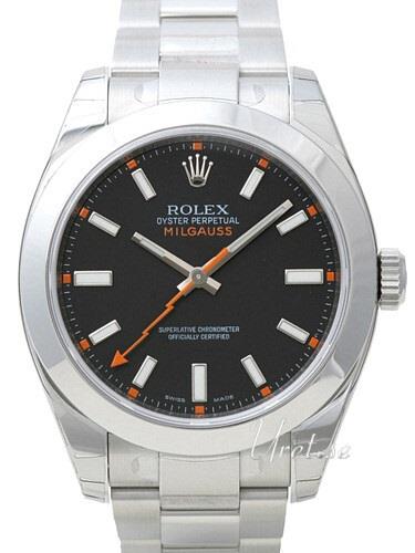 Rolex Milgauss Herrklocka 116400/1 Svart/Stål Ø40 mm