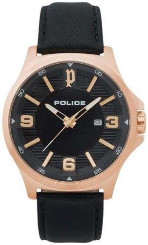 Police 99999 Herrklocka PL15384JSR.02 Svart/Läder Ø44 mm