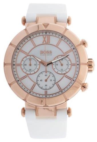 Hugo Boss Chronograph Damklocka 1502315 Vit/Gummi Ø40 mm