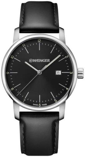 Wenger Urban Classic Herrklocka 01.1741.110 Svart/Läder Ø42 mm