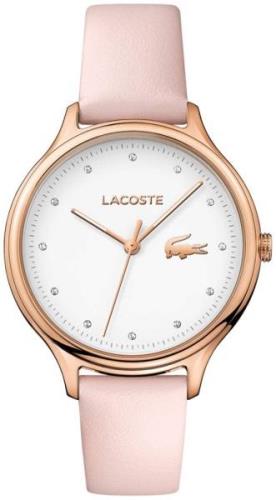 Lacoste 99999 Damklocka 2001087 Vit/Läder Ø38 mm