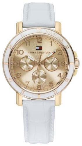 Tommy Hilfiger Damklocka 1781207 Gulguldstonad/Läder Ø40 mm