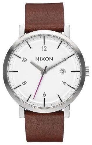 Nixon 99999 Herrklocka A9452168-00 Vit/Läder Ø42 mm