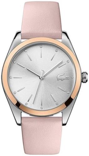 Lacoste 99999 Damklocka 2001098 Silverfärgad/Läder Ø36 mm