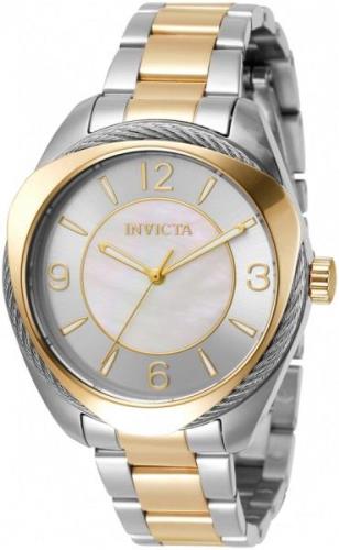 Invicta 99999 Damklocka 31218 Silverfärgad/Gulguldtonat stål Ø38 mm