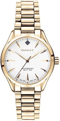 Gant 99999 Damklocka G129003 Vit/Gulguldtonat stål Ø34 mm