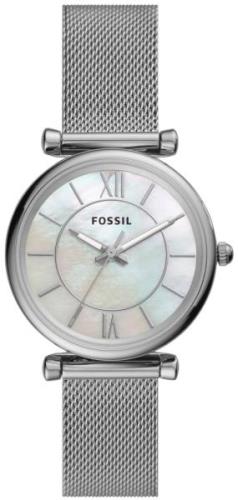 Fossil Carlie Damklocka ES4919 Vit/Stål Ø34 mm