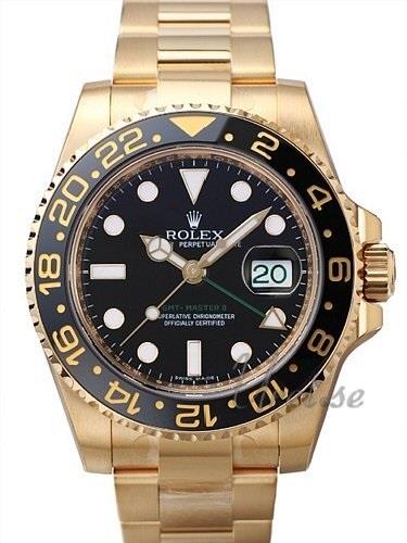 Rolex GMT-Master II Herrklocka 116718LN-0001 Svart/18 karat gult guld