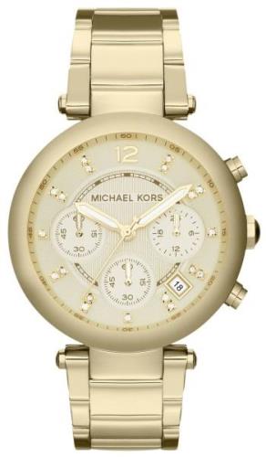 Michael Kors Parker Damklocka MK5701 Champagnefärgad/Guldtonat stål