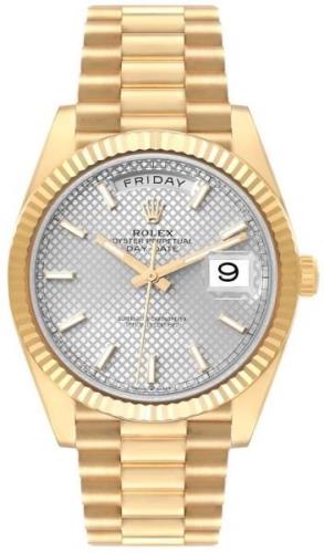 Rolex Day-Date 40 Herrklocka 228238-0008 Silverfärgad/18 karat gult