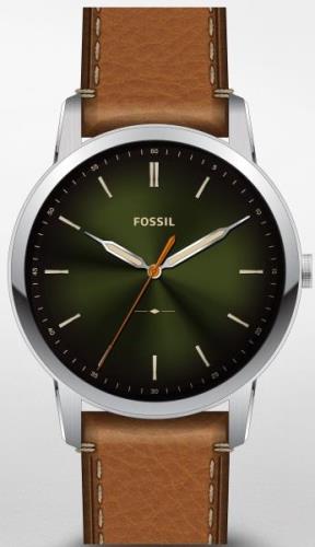 Fossil The Minimalist 3H Herrklocka FS5870 Grön/Läder Ø44 mm