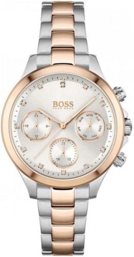 Hugo Boss 99999 Damklocka 1502564 Silverfärgad/Roséguldstonat stål