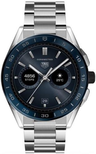 TAG Heuer Herrklocka SBG8A11.BA0646 Connected Modular 45 Blå/Stål