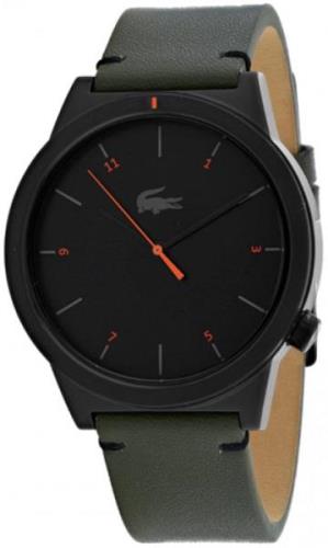 Lacoste Herrklocka 2010991 Svart/Läder Ø42 mm