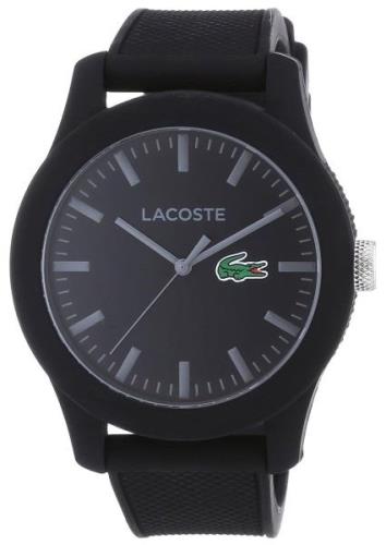 Lacoste 12.12 2010766 Svart/Gummi Ø42 mm